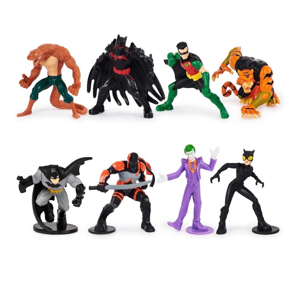 DC Comics Batman Caped Crusader Creature Chaos 8 Mini Figures Set Spin Master